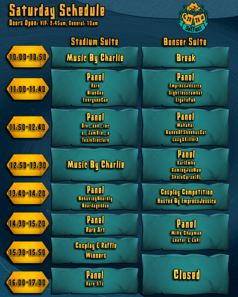 sotfest saturday schedule bur 3